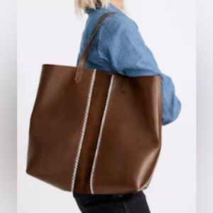 MADEWELL The Transport Tote: Suede Inset Edition NWT
